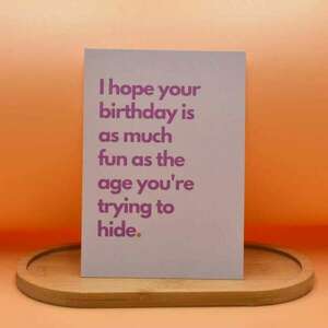 Ευχετήρια κάρτα δώρου γενεθλίων I hope your birthday - γενέθλια, δώρο γεννεθλίων