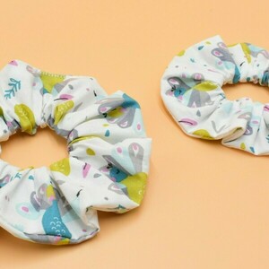 Σετ scrunchies μαμά και κόρη - 5 σχέδια - ύφασμα, λαστιχάκια μαλλιών, δώρο μαμά κόρη