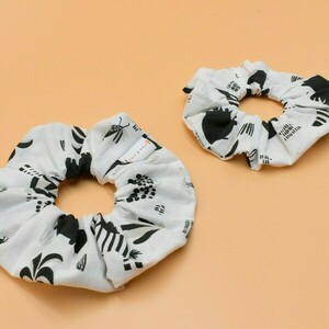 Σετ scrunchies μαμά και κόρη - 5 σχέδια - ύφασμα, λαστιχάκια μαλλιών, δώρο μαμά κόρη - 4