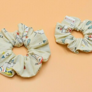Σετ scrunchies μαμά και κόρη - 3 σχέδια - ύφασμα, λαστιχάκια μαλλιών, δώρο μαμά κόρη