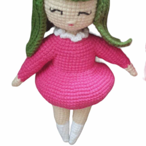Η κυρία Ραπανάκη / The radish girl crochet amigurumi eco toy - κορίτσι, αγόρι, λούτρινα