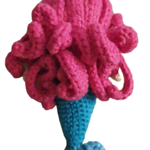 Μικρή Γοργόνα ~ Little Mermaid crochet amigurumi eco toy - κορίτσι, αγόρι, λούτρινα - 3
