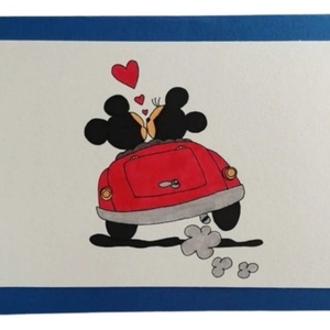 Minnie and Mickey mouse card