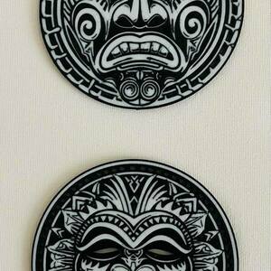 Σουβέρ "Maori" - πλαστικό, σουβέρ, 3d - 2