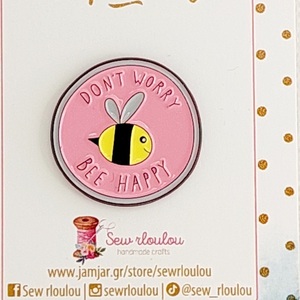 Καρφίτσα bee happy - 2