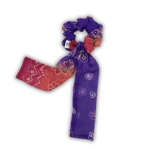Ethereal scarf scrunchie - ύφασμα, για τα μαλλιά, λαστιχάκια μαλλιών