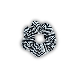 Zig zag beachy regular scrunchie - ύφασμα, για τα μαλλιά, λαστιχάκια μαλλιών