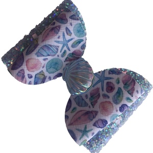 Κλιπ μαλλιών “Sea pearl” από faux leather-Αντίγραφο - κοχύλι, μαλλιά, απαραίτητα καλοκαιρινά αξεσουάρ, αξεσουάρ μαλλιών - 2
