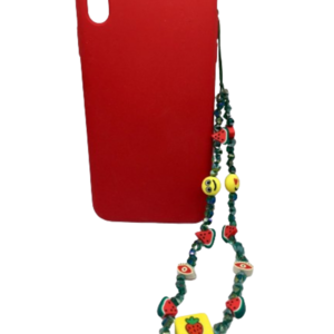 Phone strap - Λουράκι για το κινητό watermellon πράσινο - statement, charms, λουράκια - 4