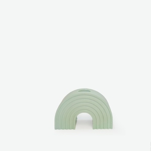 Τσιμεντένιο κηροπήγιο 10 Χ 6.5 Χ 4 //niji C Green - design, τσιμέντο, γεωμετρικά σχέδια, ρεσώ & κηροπήγια, σκυρόδεμα - 2