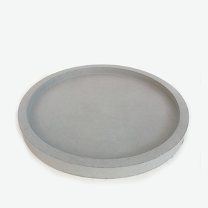 Tσιμεντένιος στρογγυλός δίσκος 29 X 2.5 //wakare - design, τσιμέντο, σκυρόδεμα, είδη σερβιρίσματος, πιατάκια & δίσκοι - 2
