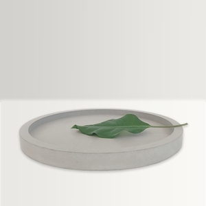 Tσιμεντένιος στρογγυλός δίσκος 29 X 2.5 //wakare - design, τσιμέντο, σκυρόδεμα, είδη σερβιρίσματος, πιατάκια & δίσκοι - 4