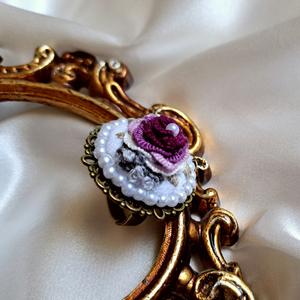 "favorite bronze" ring 3 - vintage, χειροποίητα, λουλούδι, μπρούντζος, αυξομειούμενα - 2