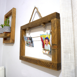 Κορνίζα Ξύλινη 51*38cm απο φυσικο ξύλο σε Καφέ απόχρωση - ξύλο, πίνακες & κάδρα, κορνίζες - 2