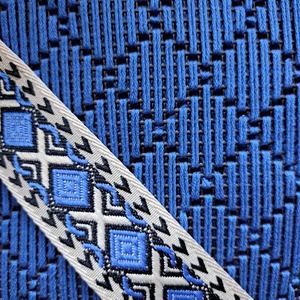 Χειροποίητη τσάντα μπλε Χ - νήμα, ώμου, χιαστί, μεγάλες, πλεκτές τσάντες - 2