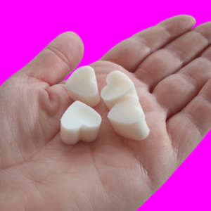 50 τμχ wax melts σόγιας λευκες καρδιες λεβάντα 1εκ. -apois - κερί, αρωματικά κεριά, κερί σόγιας, ημέρα της μητέρας, soy wax - 3