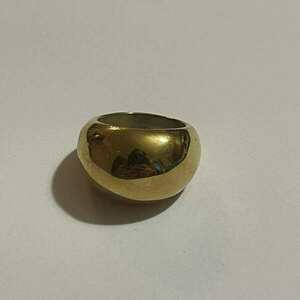 Golden Majesty Ring - γεωμετρικά σχέδια, ατσάλι, σταθερά