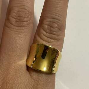Golden Simplicity Ring - ατσάλι, σταθερά - 2