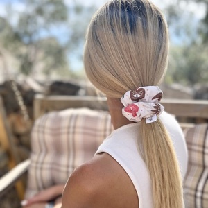 Felicity cotton scrunchie - ύφασμα, για τα μαλλιά, λαστιχάκια μαλλιών - 2
