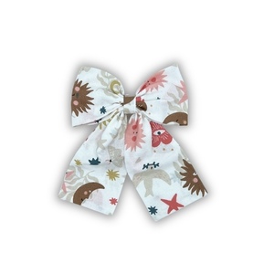 Felicity cotton bow - ύφασμα, φιόγκος, για τα μαλλιά, hair clips