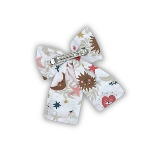 Felicity cotton bow - ύφασμα, φιόγκος, για τα μαλλιά, hair clips - 3