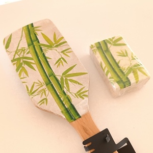 Σετ δώρου βούρτσα και σαπούνι bamboo - χεριού, προσώπου, σώματος - 2