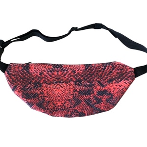 Τσάντα μέσης φιδέ - animal print, τσόχα - 3