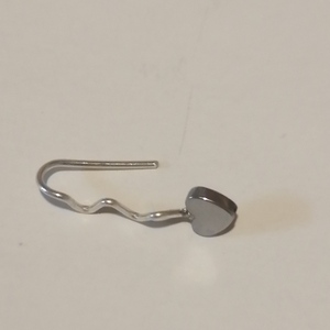 Σκουλαρίκι cuff - ημιπολύτιμες πέτρες, ασήμι 925, boho, μεγάλα