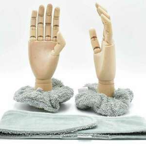 Beauty set κορδέλα και scrunchies στο χρώμα της μέντας - ύφασμα, headbands