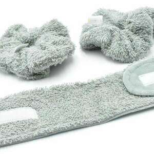 Beauty set κορδέλα και scrunchies στο χρώμα της μέντας - ύφασμα, headbands - 4