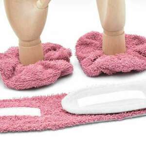 Beauty set κορδέλα και scrunchies σε χρώμα dusty pink - ύφασμα, headbands - 2
