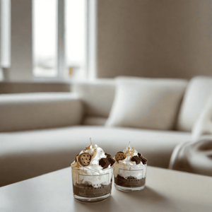 Κερί σε ποτήρι Μπισκότα Baked Cookies - αρωματικά κεριά, κερί σόγιας, vegan κεριά - 5