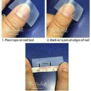 Press On Nails - Νυχια Heart Frenchie - 2