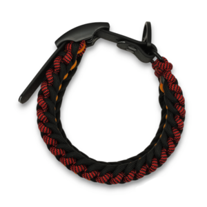 Paracord περιλαίμιο σκύλου χειροποίητο Orange Stiches 29 - 34 cm - χειροποίητα, σκυλάκι - 3