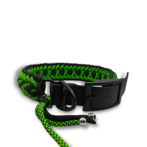Περιλαίμιο σκύλου χειροποίητο paracord Lunas Green 41 - 47 cm - χειροποίητα, σκυλάκι - 2