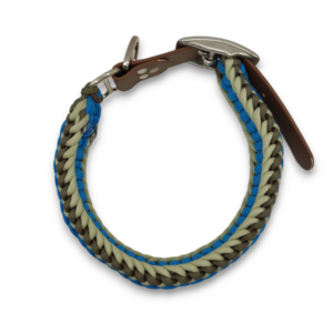 Paracord περιλαίμιο σκύλου χειροποίητο Bennos Blue 41 - 49 cm - χειροποίητα, σκυλάκι - 3