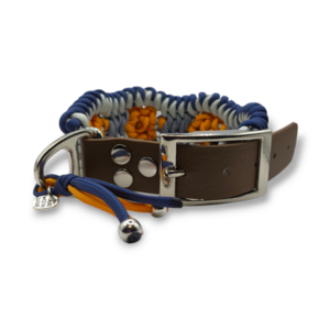 Paracord περιλαίμιο σκύλου χειροποίητο Snake Flower 33 - 40 cm - χειροποίητα, σκυλάκι - 2