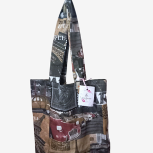 “Chloe” Tote τσάντα Paris - ύφασμα, ώμου, μεγάλες, all day, tote