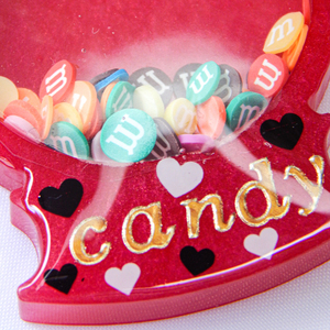 Μπρελόκ από ρητίνη candy machine - ρητίνη, σπιτιού - 4