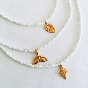 Boho necklace - επιχρυσωμένα, ορείχαλκος, ψάρι, κοντά, φθηνά