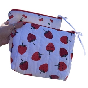 Strawberry Kiss - ύφασμα, καλλυντικών, ταξιδίου - 2