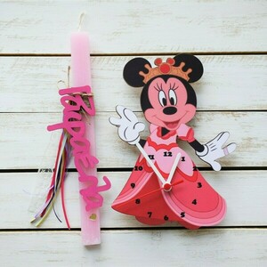 Πασχαλινό σετ λαμπάδα Minnie - κορίτσι, λαμπάδες, σετ, για παιδιά, σούπερ ήρωες - 3