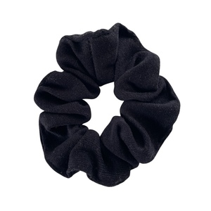 Scrunchy suede μαύρο - ύφασμα, λαστιχάκια μαλλιών