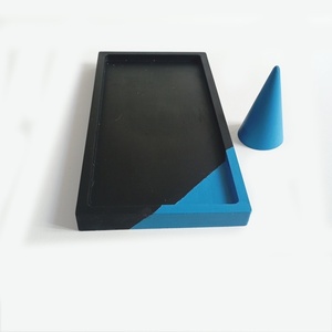 Tσιμεντένιος δίσκος και σταντ 1.5 X 9.0 X 17.5 //sara tatsu P - design, τσιμέντο, σκυρόδεμα, πιατάκια & δίσκοι - 3