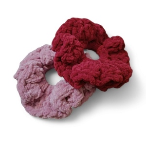 Scrunchies σετ 2 μαζί - νήμα, λαστιχάκια μαλλιών - 3