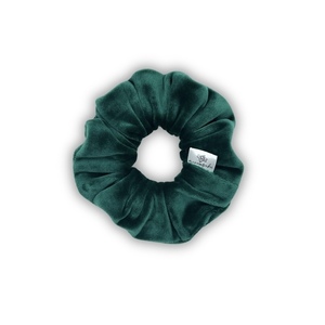 Forest velvet regular scrunchie - ύφασμα, για τα μαλλιά, λαστιχάκια μαλλιών