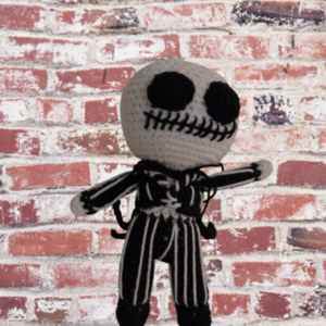 Skellington (Nightmare before Christmas) πλεκτό κουκλάκι Amigurumi - λούτρινα, amigurumi - 2
