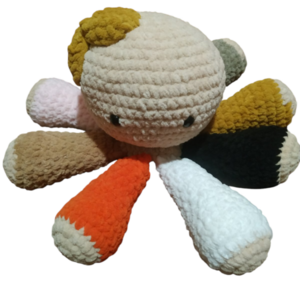Χταπόδι velour jumbo - λούτρινα, amigurumi