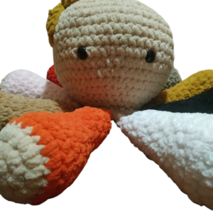 Χταπόδι velour jumbo - λούτρινα, amigurumi - 2