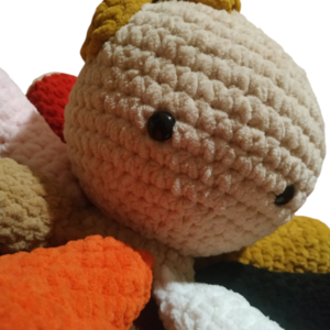 Χταπόδι velour jumbo - λούτρινα, amigurumi - 3